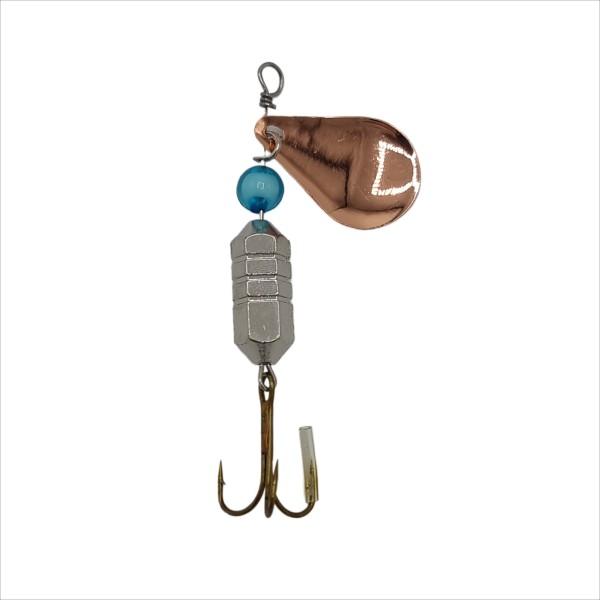 Rotating fishing lure, Regal Fish, model 8049, 12 grams, silver color